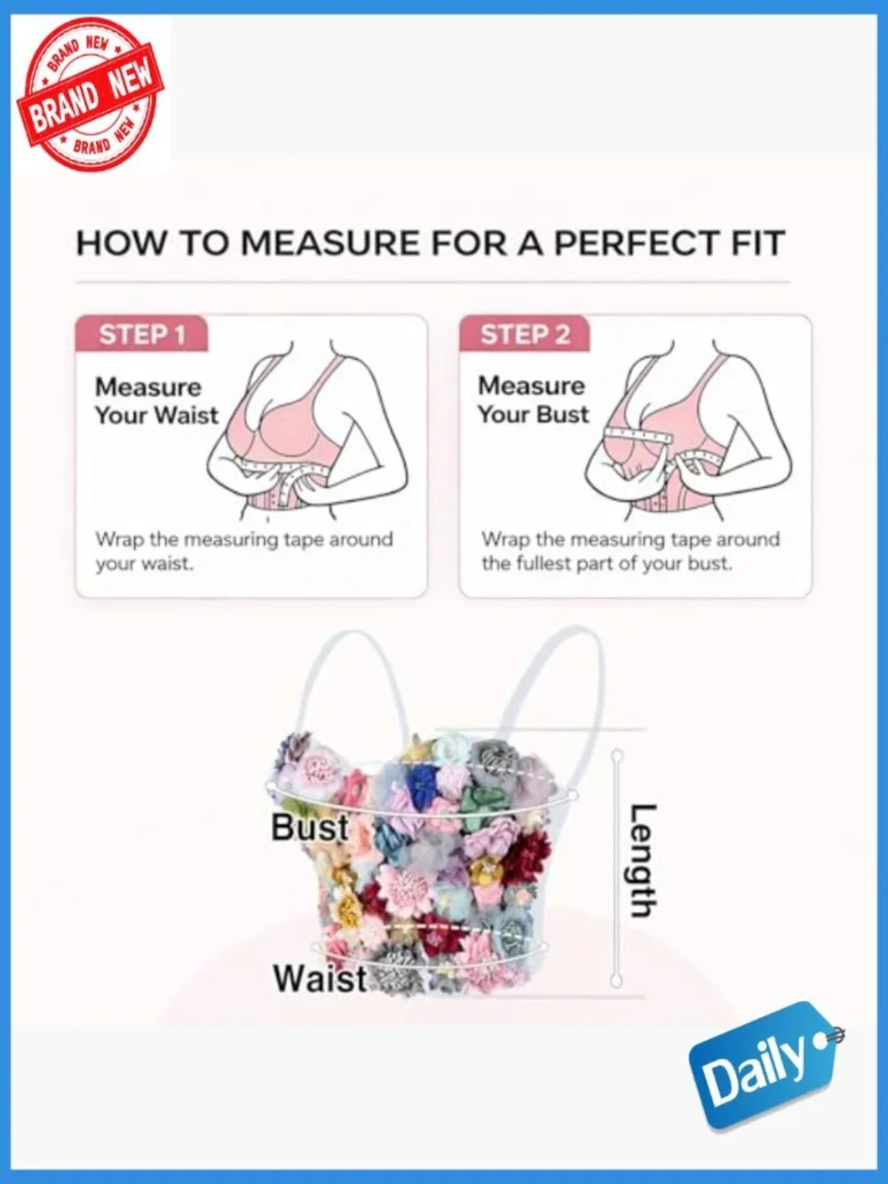 Women's 3D Floral Bustier Corset Crop Top Sexy Sweetheart